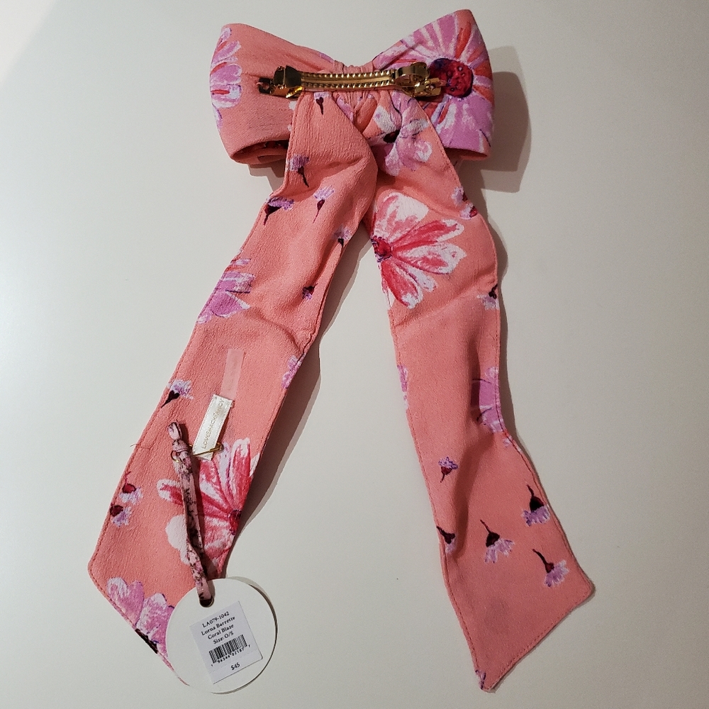 NWT LoveShackFancy Lorna Barrette - Coral Blaze - Picture 4 of 5